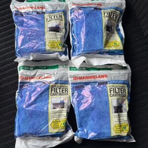 Marineland Rite-Size Z Filter Cartridge 3-Pack Replacement Lot of 4